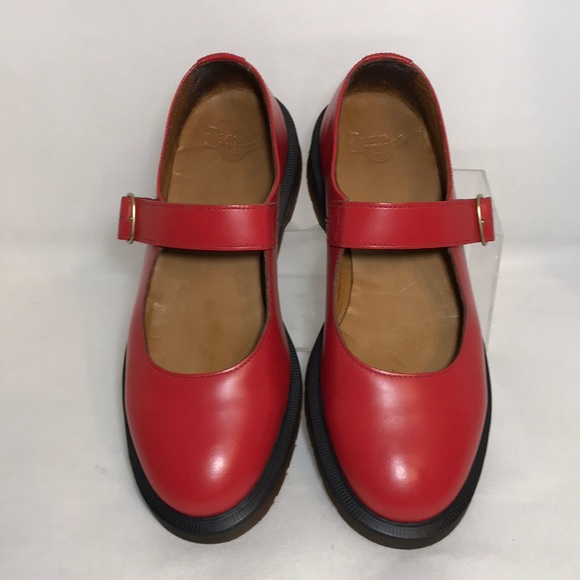 Dr. Martens | Shoes | Dr Martens Indica Red Vintage Smooth Mary Janes 8 | Poshmark